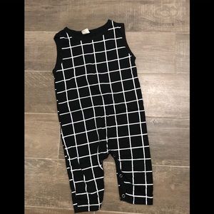 Black and white romper